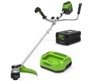 Trimmer cu acumulator GreenWorks GD60BCBK2 60V 2Ah (Green)