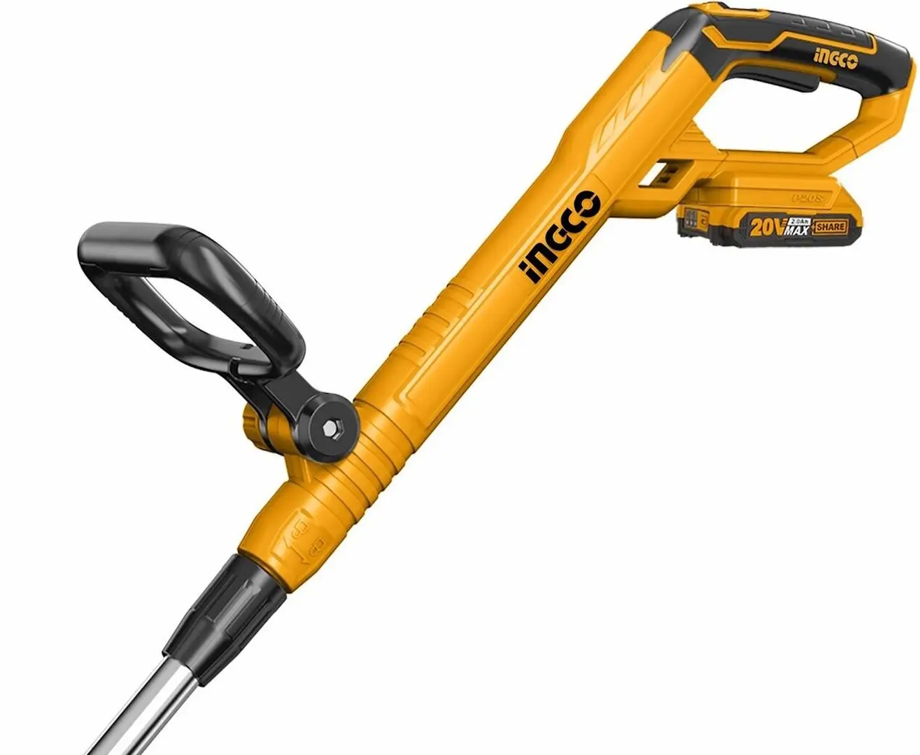 Trimmer cu acumulator Ingco CGTLI20301 (Yellow/Black) - 2