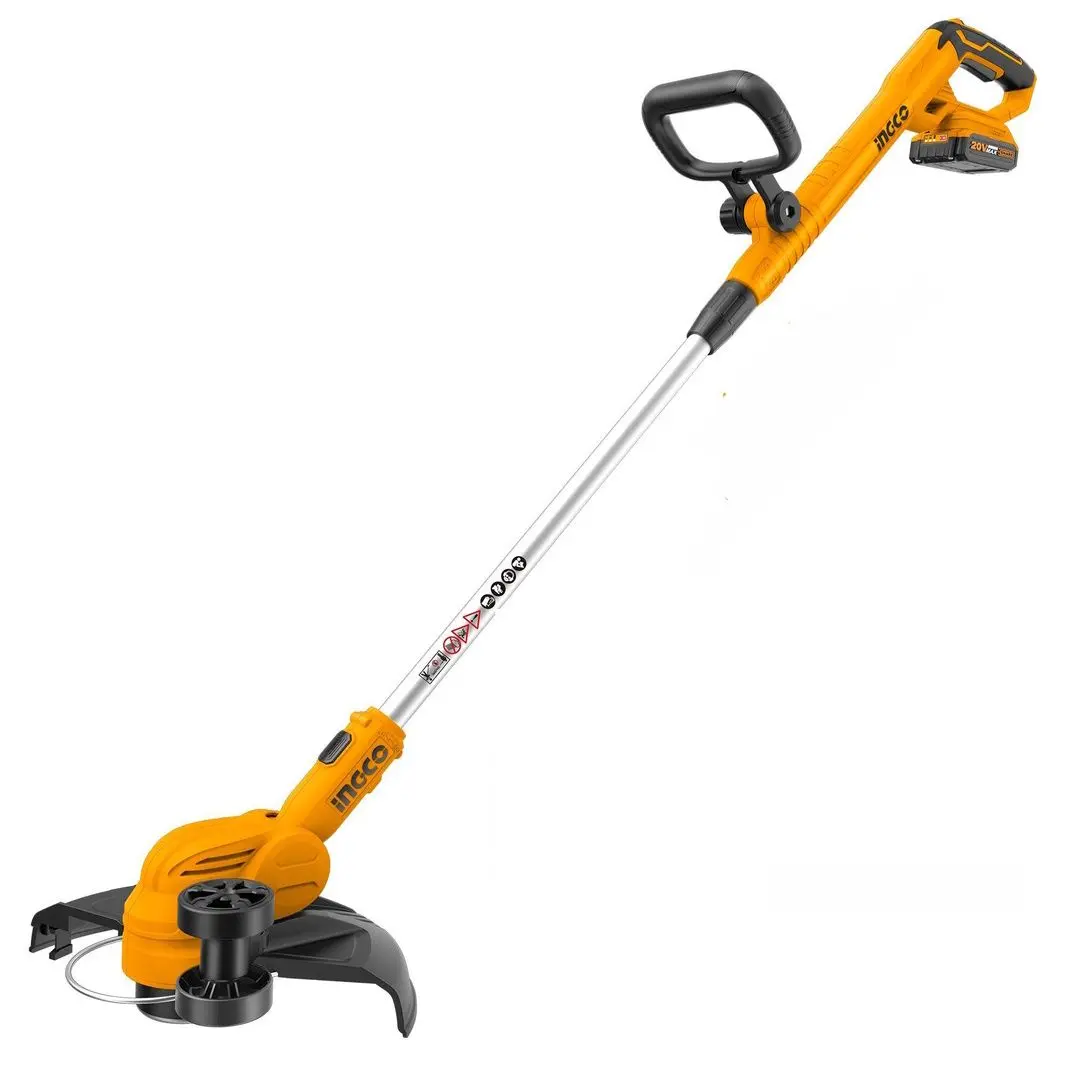 Trimmer cu acumulator Ingco CGTLI203285 (Yellow/Black) - 2