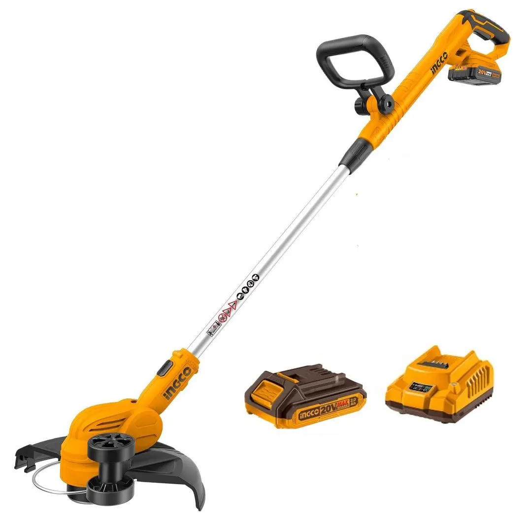 Trimmer cu acumulator Ingco CGTLI203285 (Yellow/Black)