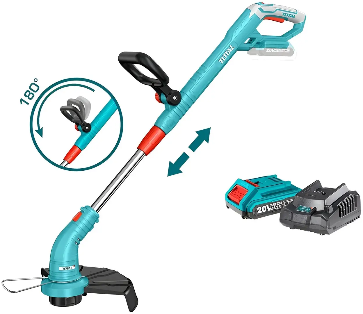 Триммер аккумуляторный Total TGTLI20301