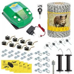 Комплект электропастуха Agro Electro DL3200 + 0189 500м + адаптер 230/12 В + Акс для диких животных