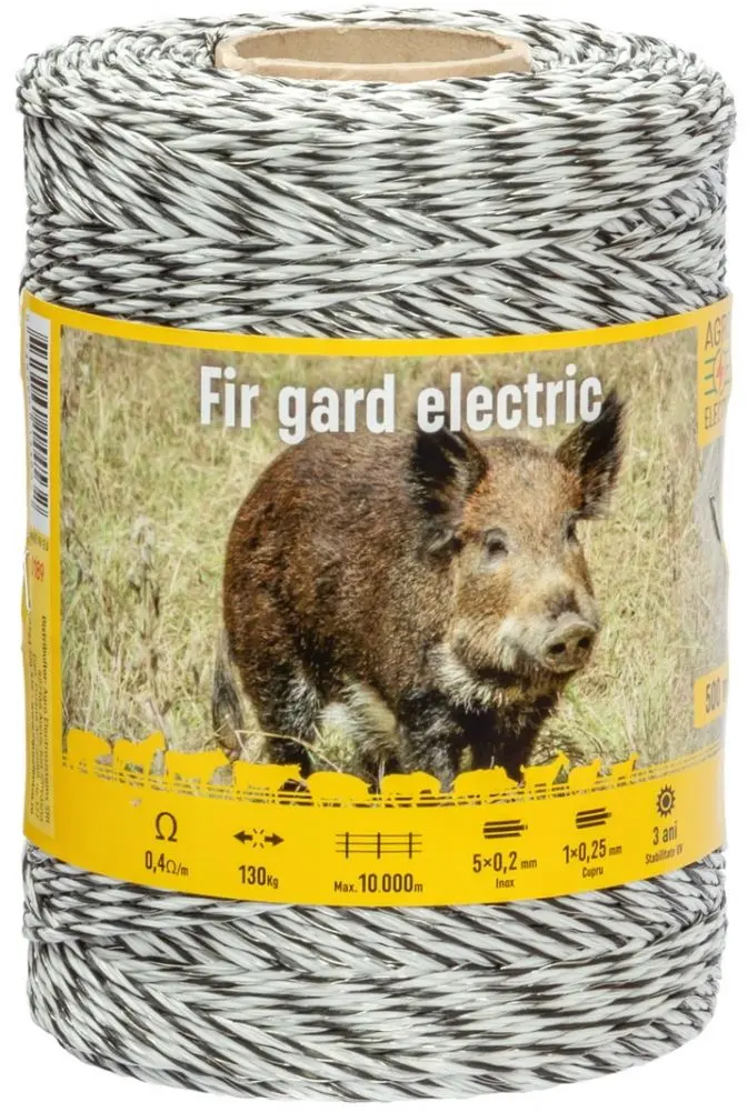 Pachet gard electric Agro Electro DL3200 + 0189 500m + sistem solar 30W + Acc for wild animal