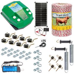 Pachet gard electric Agro Electro DL3200 + 02521 500m + sistem solar 30W + Acc for domestic animal