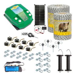 Комплект электропастуха Agro Electro DL4500 + 0133 1000м + 0189 500м + солнечная панель 30Вт + Акс для диких животных