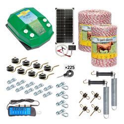 Pachet gard electric Agro Electro DL4500 + 0252 1000m + 0251 500m + sistem solar 30W + Acc for domestic animal