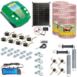Pachet gard electric Agro Electro DL7200 + 0252 6000m + sistem solar 50W + Acc for domestic animal