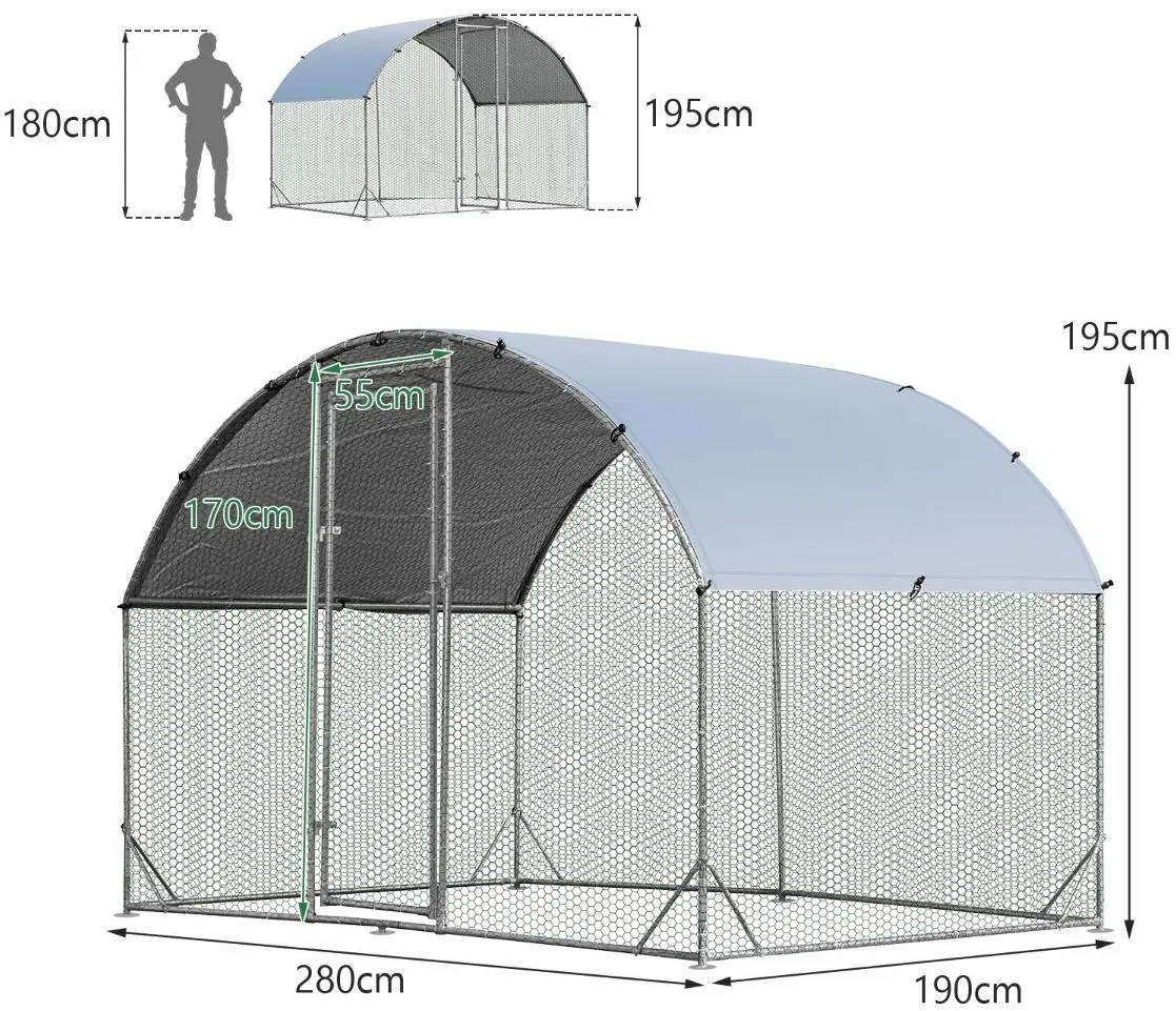 Cusca pentru pasari Costway PW10018 (Silver)