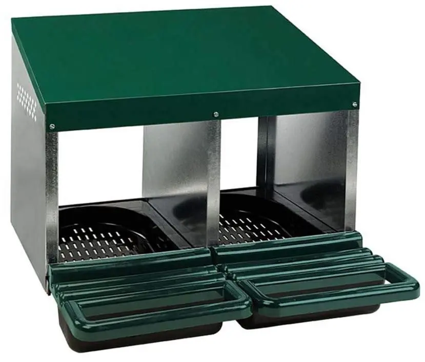 Cuibar pentru gaini cu colector de oua Demetra DH-02 (Green)
