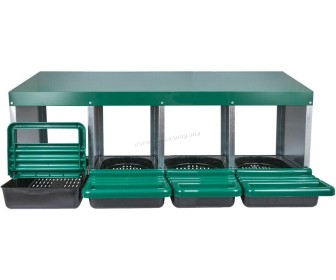 Cuibar pentru gaini cu colector de oua Demetra DH-04 (Green)