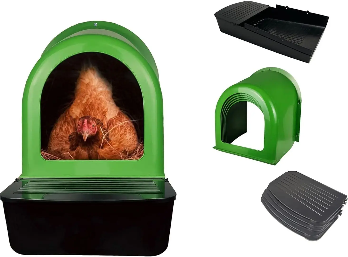 Set cuibare pentru gaini cu colector de oua Demetra ECO - 4