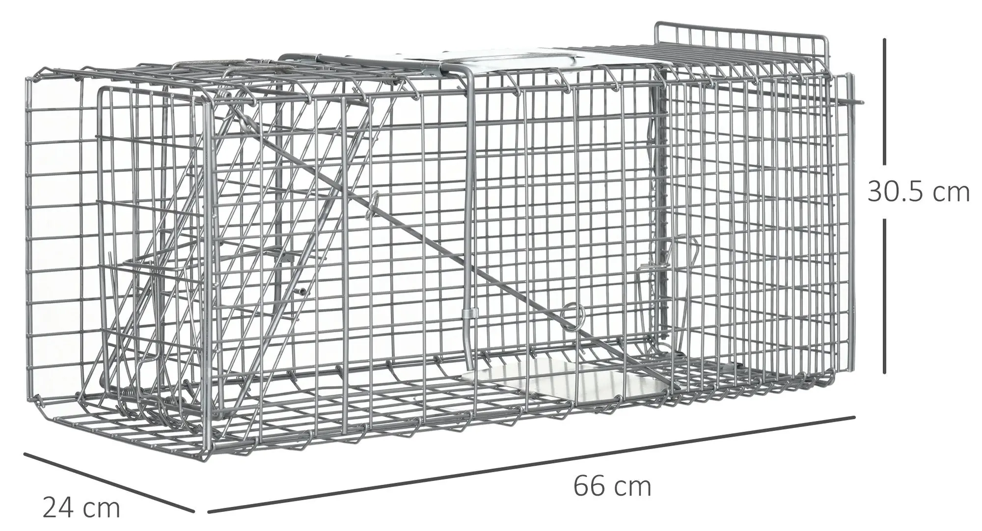 Cusca capcana Outsunny AB0-018V00SR (Silver)