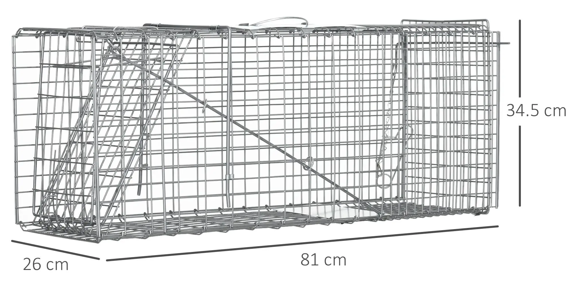 Cusca capcana Outsunny AB0-018V01SR (Silver)