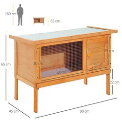 Cusca pentru iepuri PawHut D51-067 (Natural) Thumb