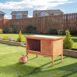 Cusca pentru iepuri PawHut D51-067 (Natural) Thumb