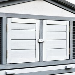 Клетка для кроликов PawHut D51-093GY (Grey/White) Thumb