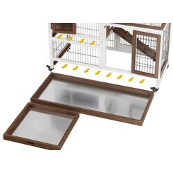 Cusca pentru iepuri PawHut D51-125BN (Brown/White) Thumb