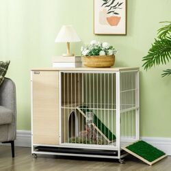 Cusca pentru iepuri PawHut D51-331V00AK (Natural) Thumb