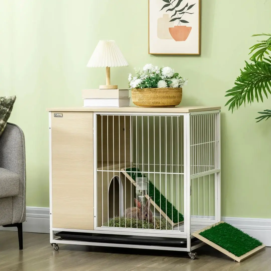 Cusca pentru iepuri PawHut D51-331V00AK (Natural)