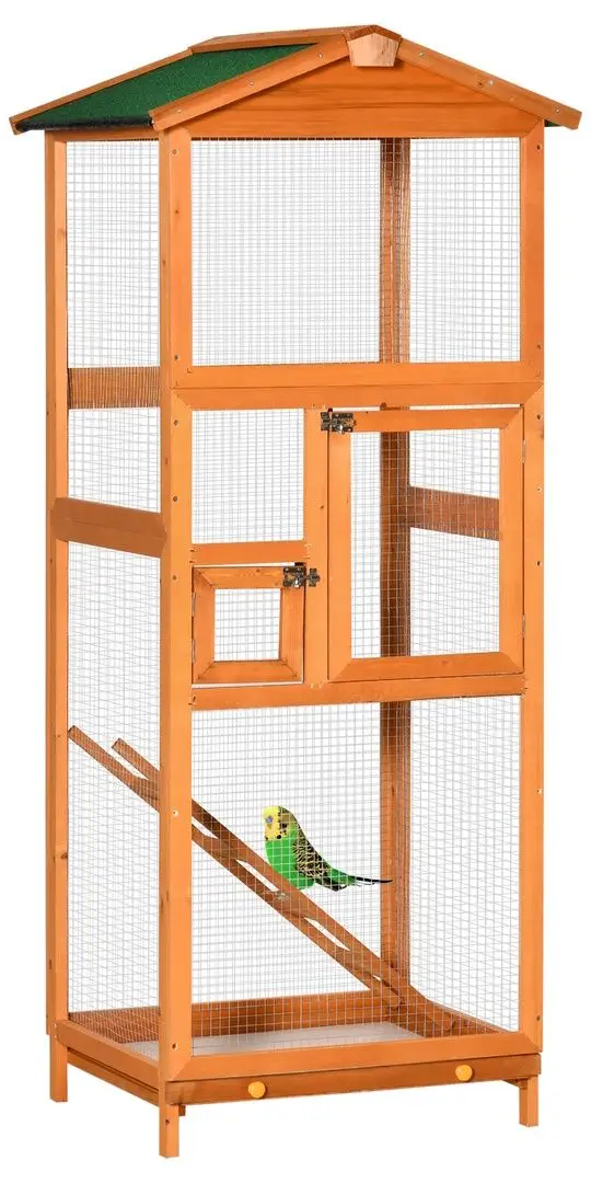 Cusca pentru pasari PawHut D10-004V00OG (Orange/Green)