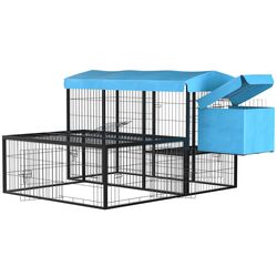 Cusca pentru pasari PawHut D51-250BU (Black/Blue)
