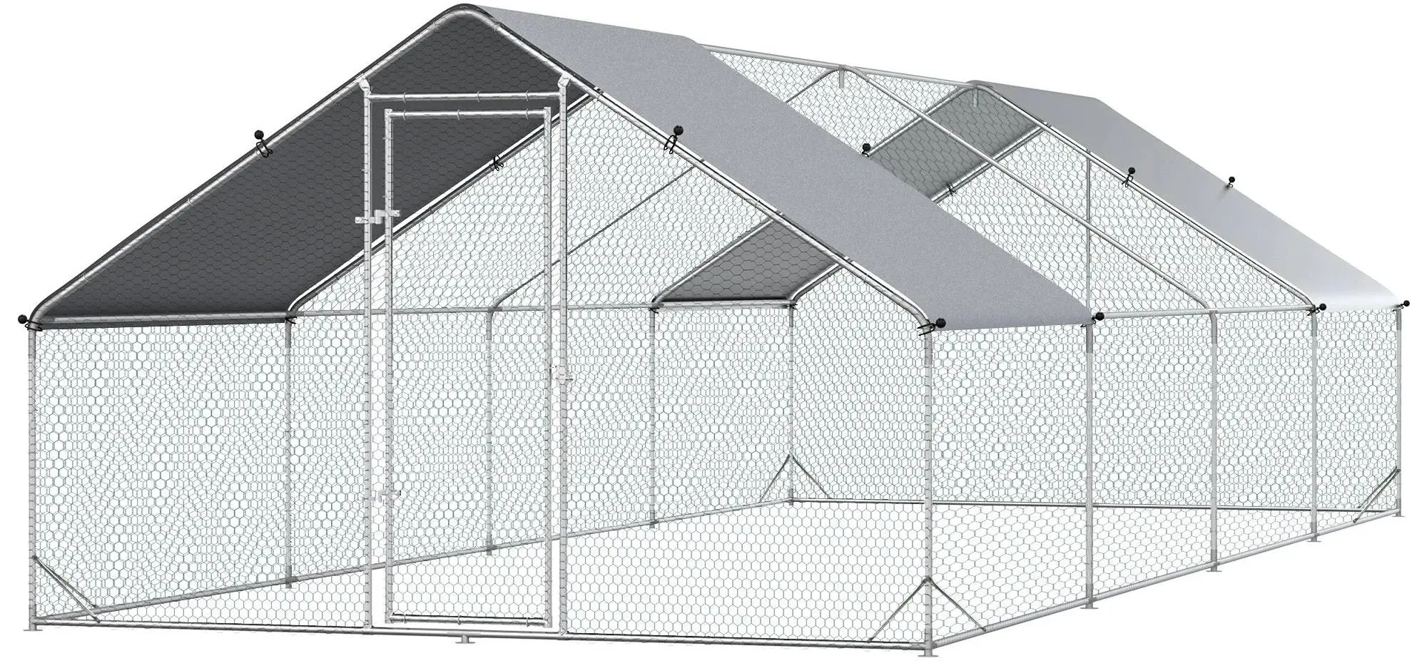 Клетка для птиц PawHut D51-277V03 (Silver)