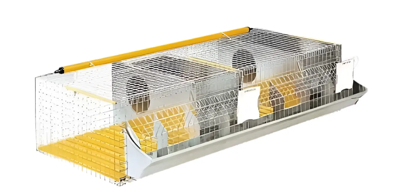 Клетка для кроликов Rocila 416/1 (Silver/Yellow)