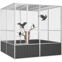 Cusca pentru pasari VidaXL 171549 (Anthracite) Thumb