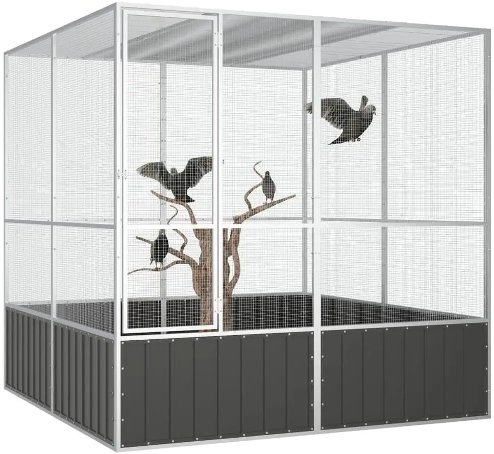 Cusca pentru pasari VidaXL 171549 (Anthracite)