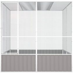 Cusca pentru pasari VidaXL 171552 (Grey) Thumb