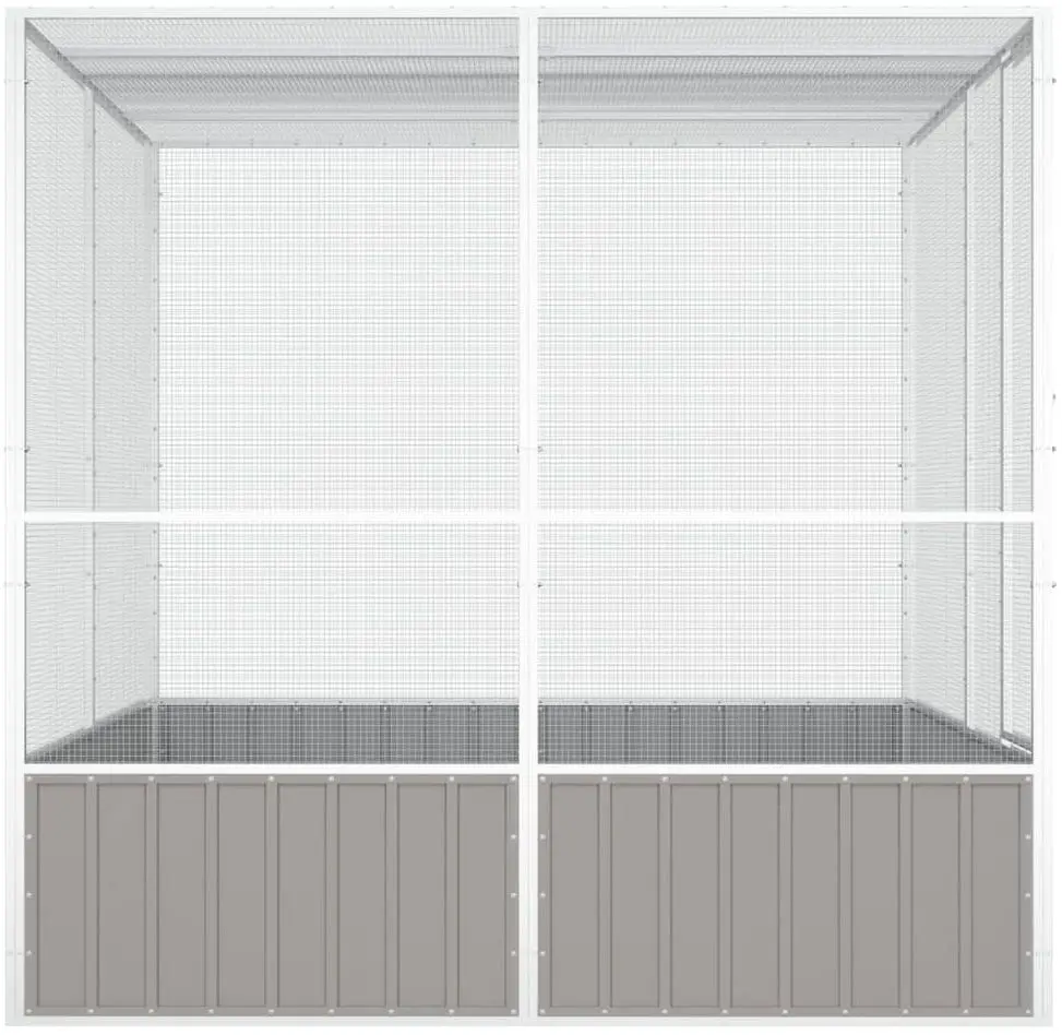 Cusca pentru pasari VidaXL 171552 (Grey)