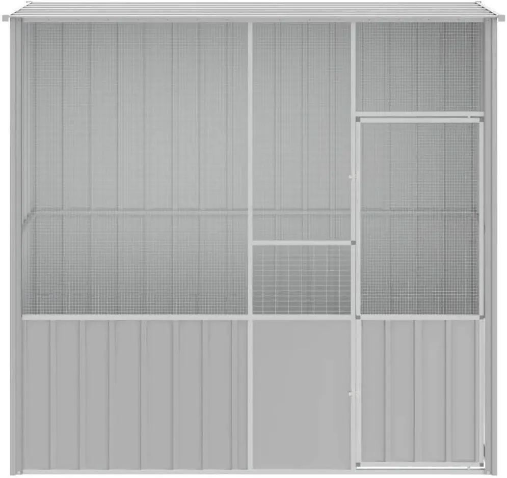 Cusca pentru pasari VidaXL 172345 (Grey)