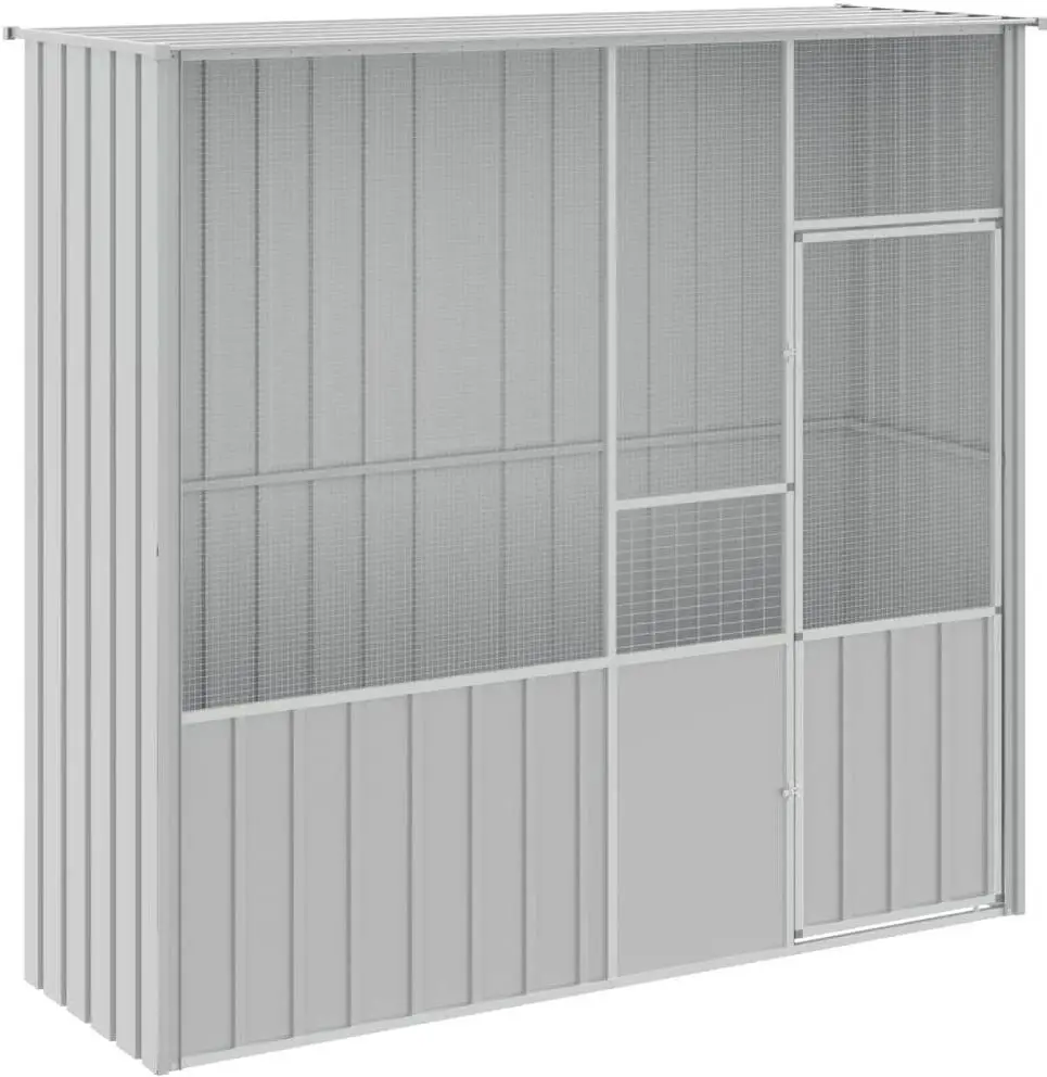 Cusca pentru pasari VidaXL 172345 (Grey)