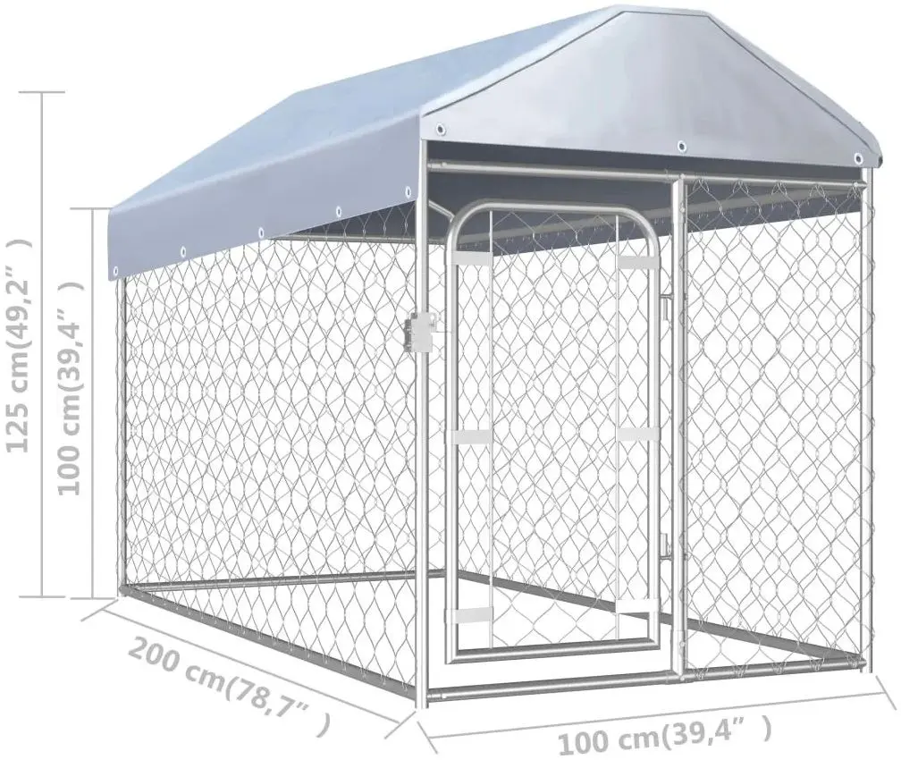 Cusca pentru caini VidaXL 144492 (Silver)