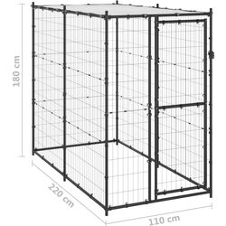 Cusca pentru caini VidaXL 150795 (Black) Thumb