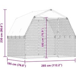 Cusca pentru caini VidaXL 3294908 (Silver) Thumb