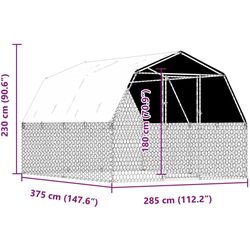 Клетка для собак VidaXL 3294909 (Silver) Thumb