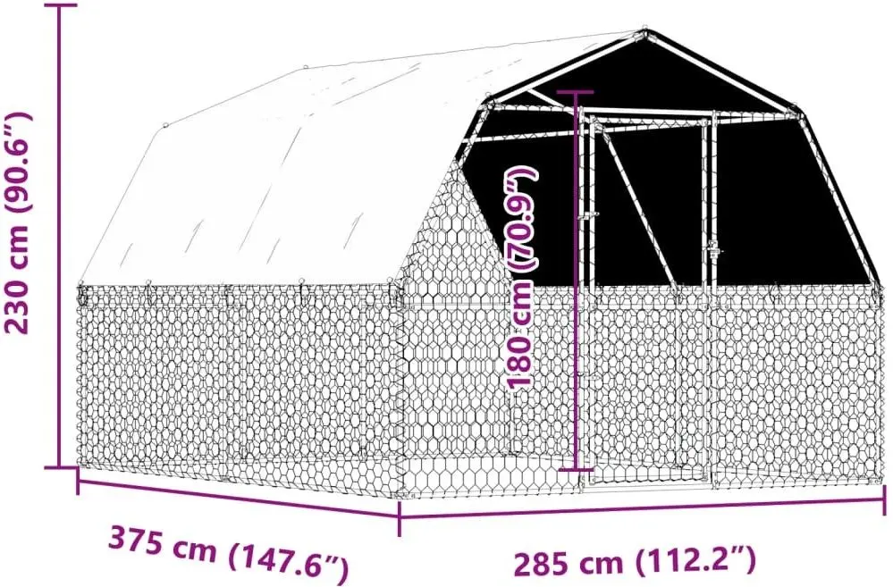 Клетка для собак VidaXL 3294909 (Silver)
