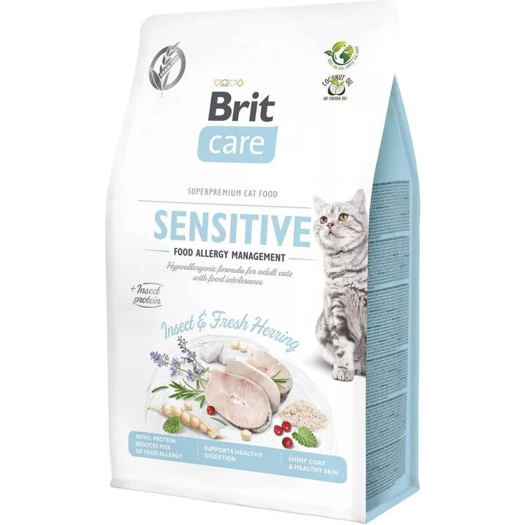 Корм для кошек Brit Care Cat Sensitive Food Allergy Management Insect&Fresh Herring (7kg)