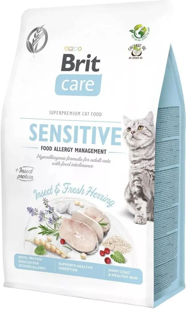 Корм для кошек Brit Care Cat Sensitive Food Allergy Management Insect&Fresh Herring (7kg)