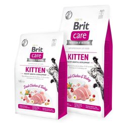 Hrana pentru pisici Brit Care Healthy Growth & Development Chicken & Turkey (7kg) Thumb