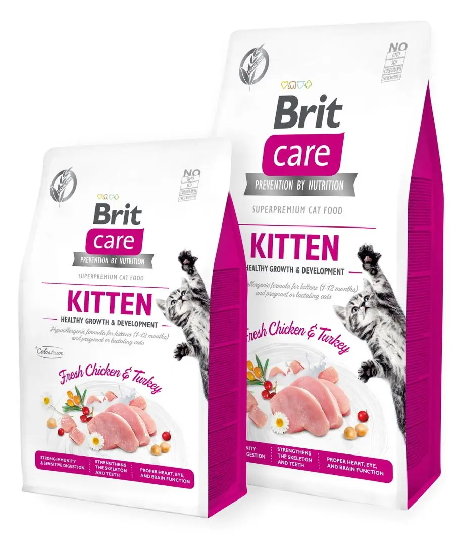 Hrana pentru pisici Brit Care Healthy Growth & Development Chicken & Turkey (7kg)