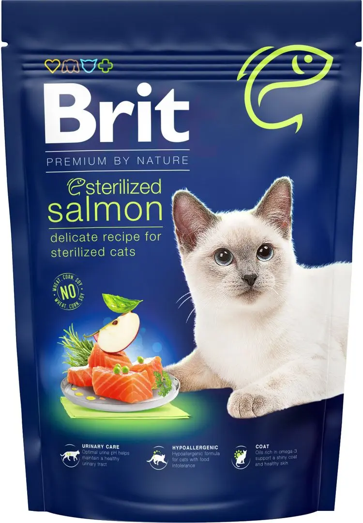 Hrana pentru pisici Brit Care Sterilized Salmon (8kg)