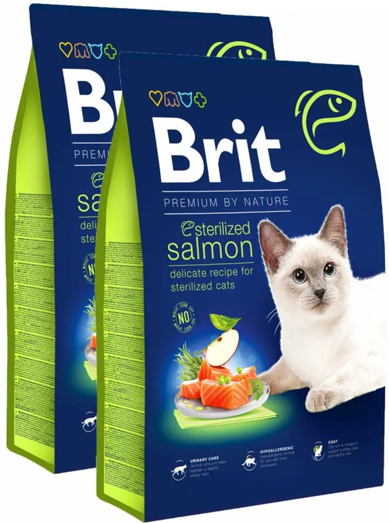 Hrana pentru pisici Brit Care Sterilized Salmon (8kg)