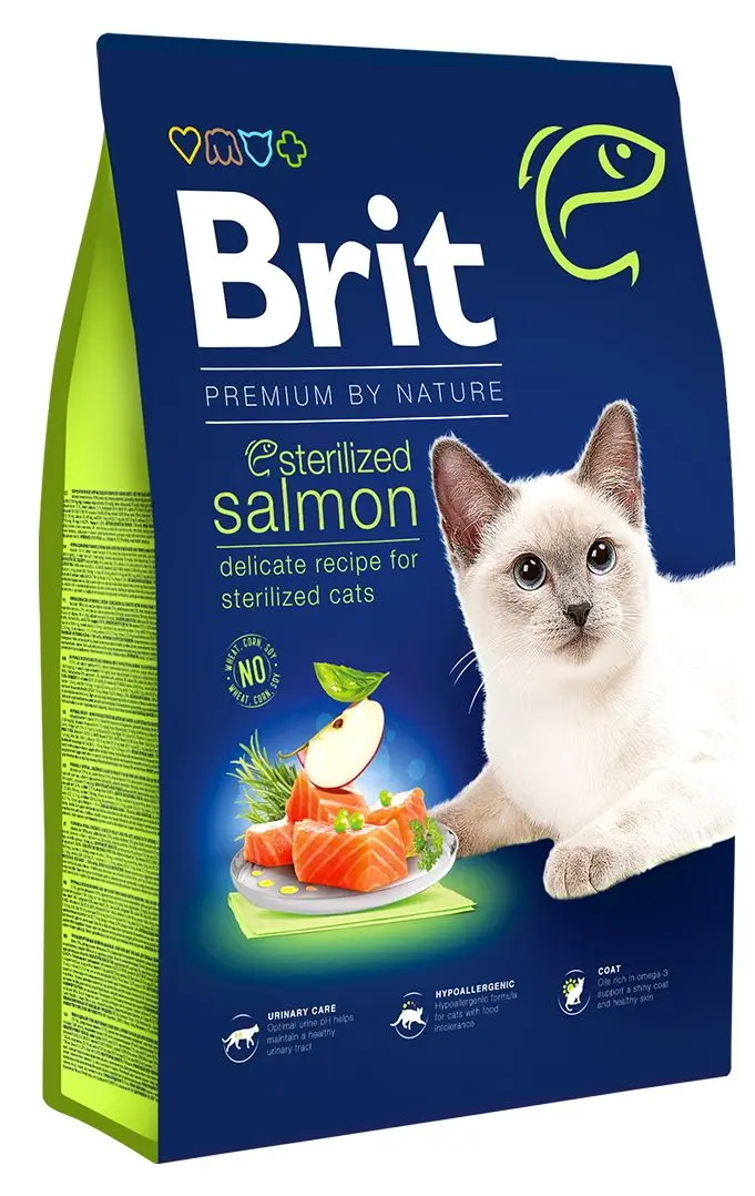 Hrana pentru pisici Brit Care Sterilized Salmon (8kg)