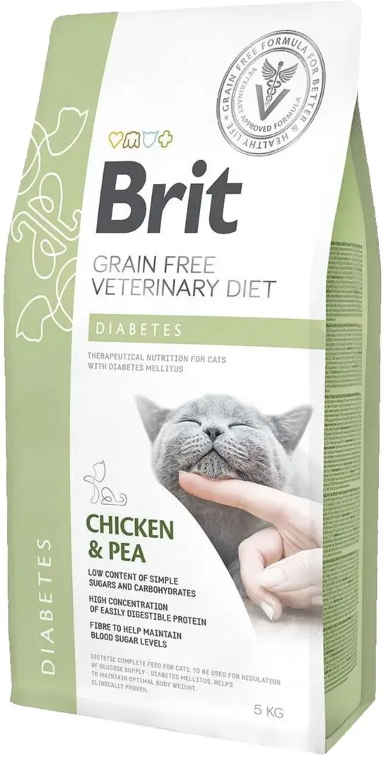 Корм для кошек Brit Diabetes Chicken and Pea (5 kg)