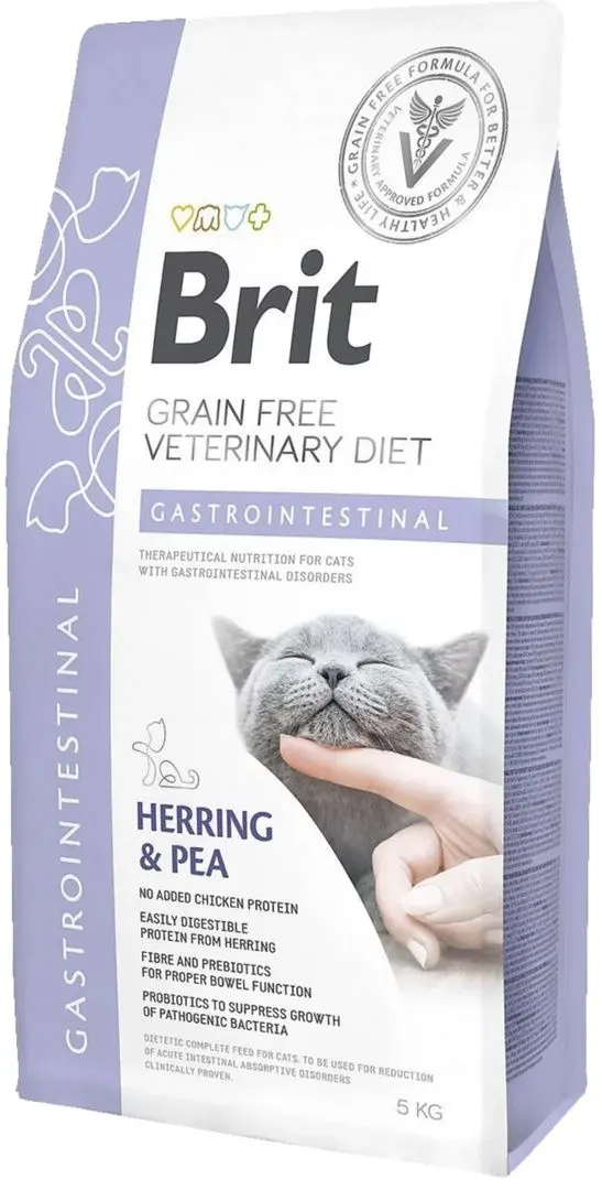 Hrana pentru pisici Brit Gastrointestinal Herring and Pea (5 kg)