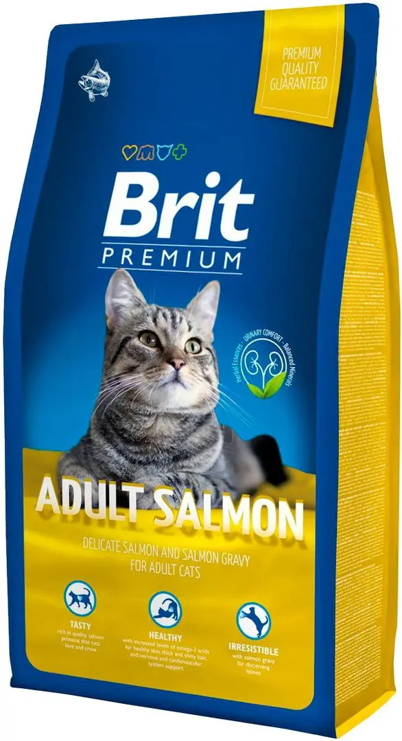 Hrana pentru pisici Brit Premium Cat Adult Salmon (8kg)