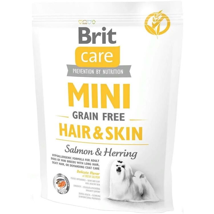 Корм для собак Brit Care Mini Hair&Skin Salmon&Herring (2kg)