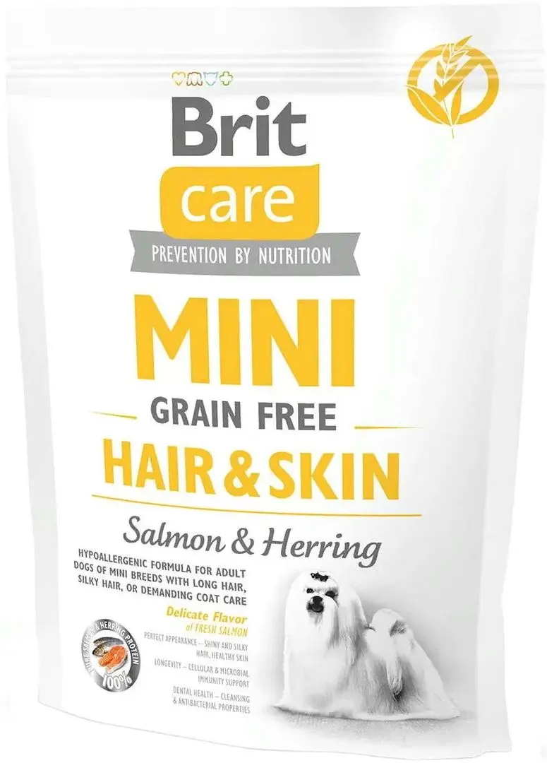 Корм для собак Brit Care Mini Hair&Skin Salmon&Herring (2kg)